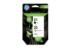 HP 21/22 SD367AE Black and Tri-Colour Ink Cartridges